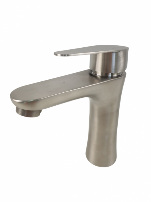 Baterie lavoar MIXXUS NEO-001 din otel inoxidabil, Monocomanda, Racorduri incluse [2]