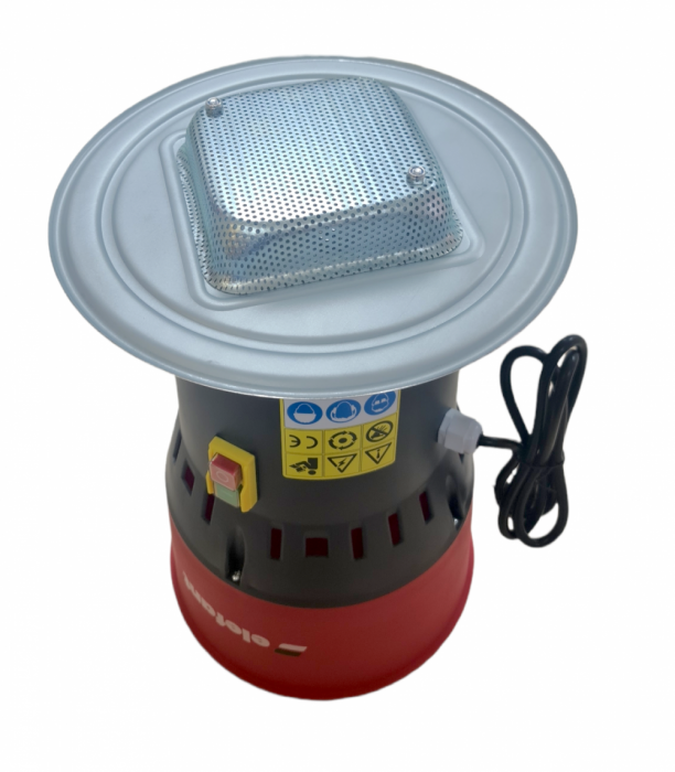 Moara electrica ELEFANT EM25, 1.2kW, 19000RPM, buncar 25L, 4 site incluse (2,4,5,7mm) [4]