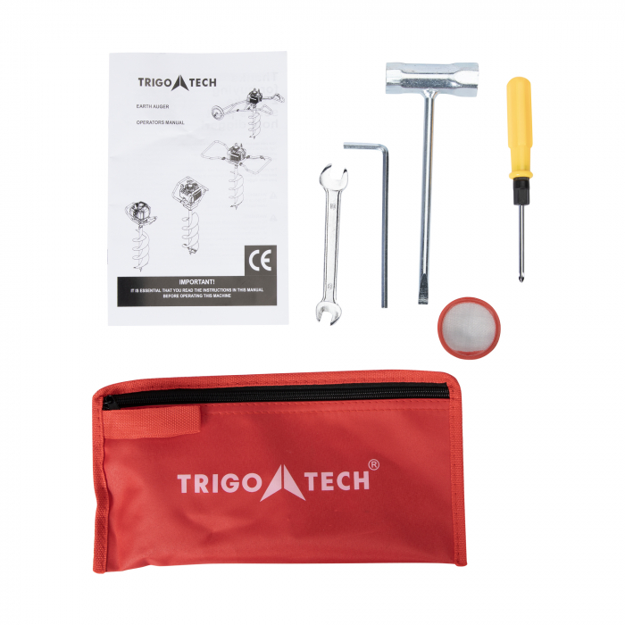 Motoburghiu (foreza) pentru pamant Trigo Tech Micul Fermier GF-1058, 1.5kW, 2timpi, 3000RPM, Fara burghiu inclus [6]