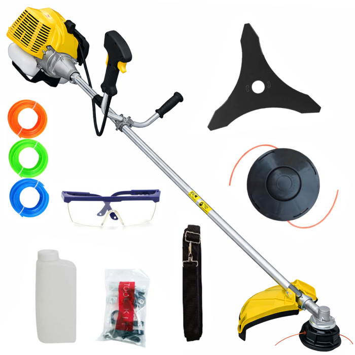 Motocoasa de umar pe benzina Holz Campion 7.5CP 12.000rpm Galbena