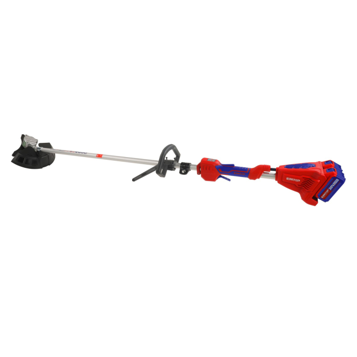 Motocoasa electrica/Trimmer cu fir cu 2 acumulatori 4.0Ah, motor fara perii (brushless), 330mm/255mm, accesorii incluse - ELMR200285, EMTOP [3]