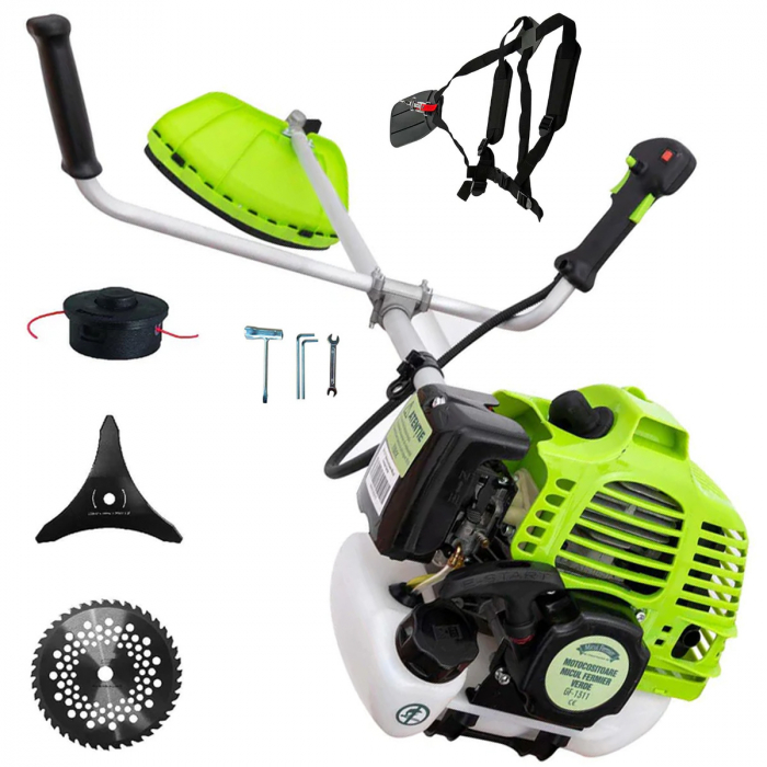 Motocoasa Micul Fermier GF-1311, 3.4CP, 43CC, 2 timpi, Accesorii Incluse [2]
