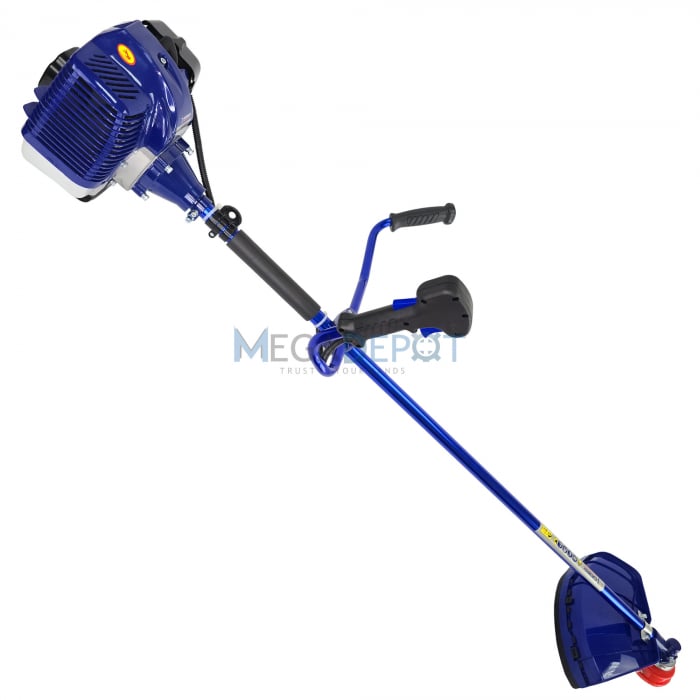 Motocoasa pe benzina EURO, 6KW/8CP, 52CC, 16000RPM, Accesorii incluse, Albastra [2]