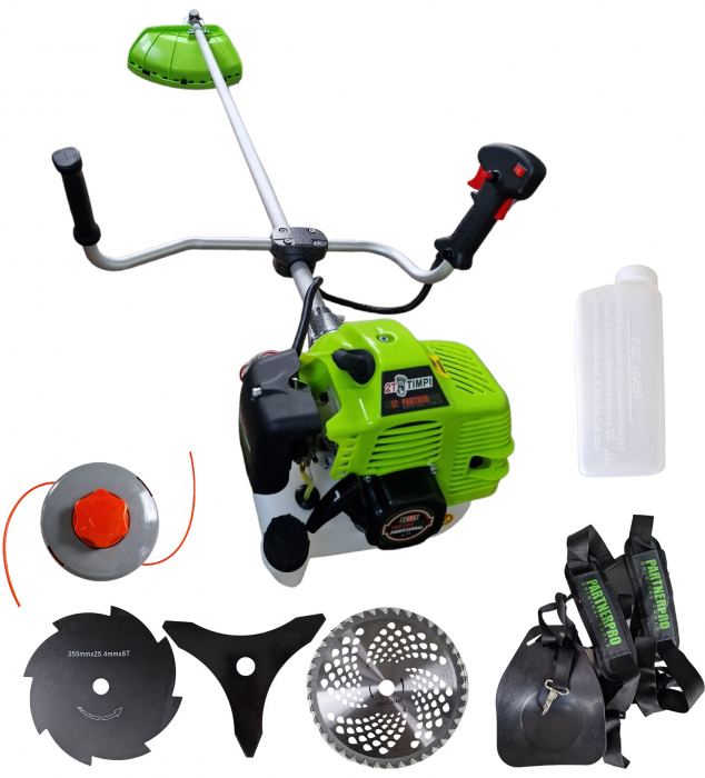 Motocositoare pe benzina DX52E PARTNERPRO, 5.5CP, 52CC, 9000RPM, 4 siteme de taiere, Accesorii incluse [5]