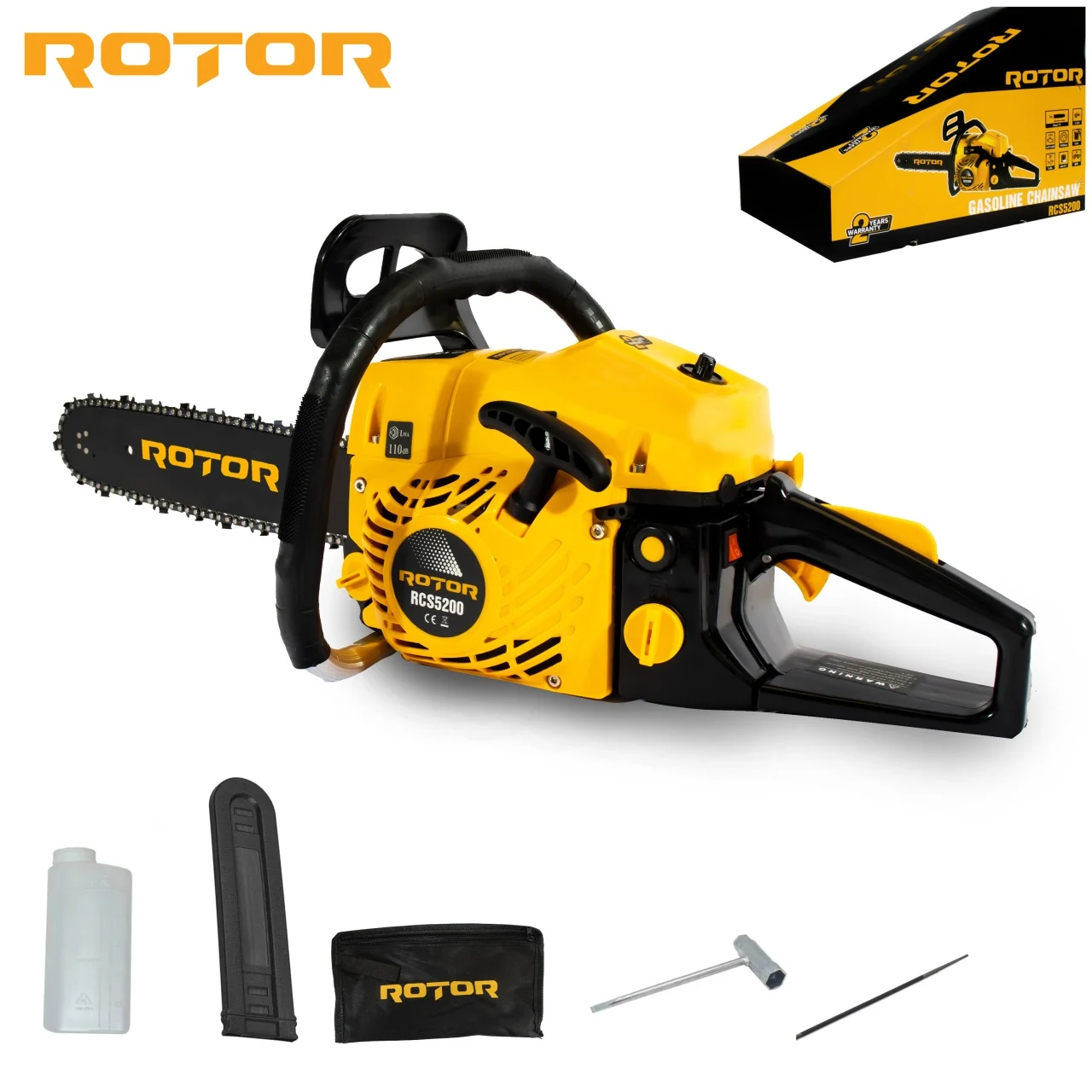 Motofierastrau (drujba) pe benzina Rotor, 3.9CP, 10.500RPM, Accesorii incluse [5]