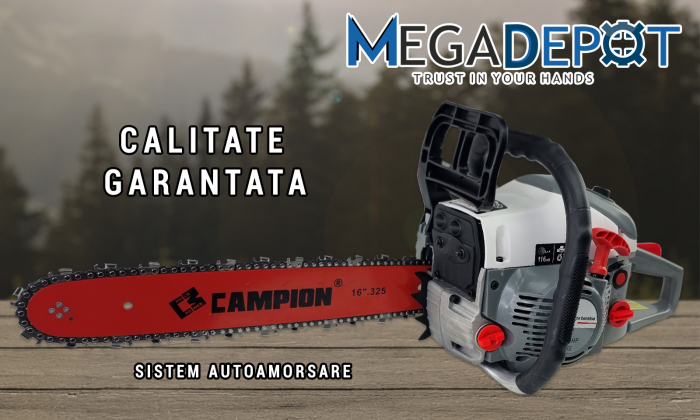 Motofierastrau pe benzina ( drujba ), UralMash Campion 6500 cu AutoAmorsare, 7.5CP, 58cmc, lama 40cm [3]