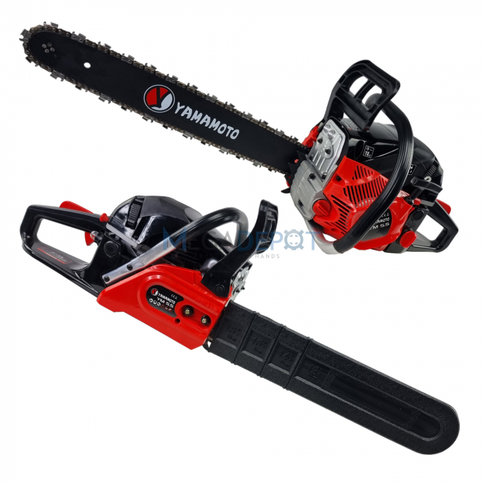 Motofierastrau pe benzina YAMAMOTO YM 5.5, 5.5CP, 2 lame 40-45cm, 2 lanturi 32-36 dinti, consum redus [5]