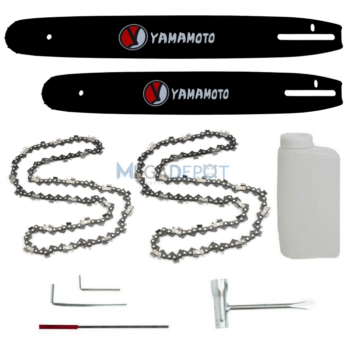 Motofierastrau pe benzina YAMAMOTO YM 5.5, 5.5CP, 2 lame 40-45cm, 2 lanturi 32-36 dinti, consum redus [4]