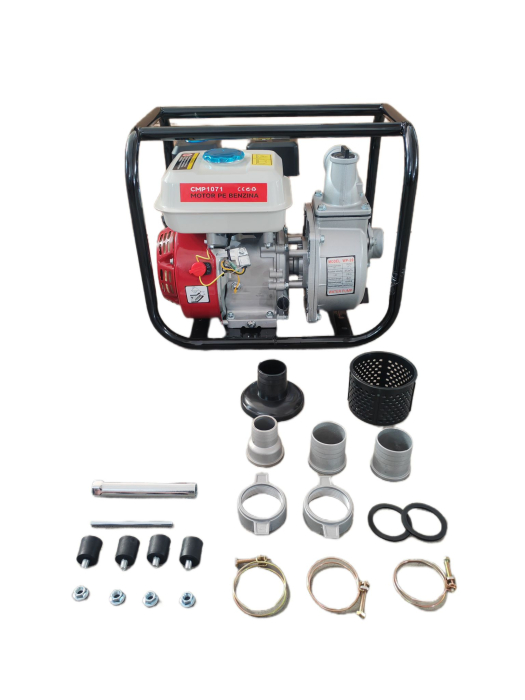 Motopompa pe benzina Ural WP-20, 7.5CP, 4T, 3600RPM, 35m³/h, 8m, 2"+ Reductie 1.5" [2]