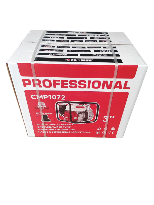 Motopompa pe benzina Ural WP-30, 7.5CP, 4T, 3600RPM, 60m³/h, 8m, 3"+ Reductie 2" [7]