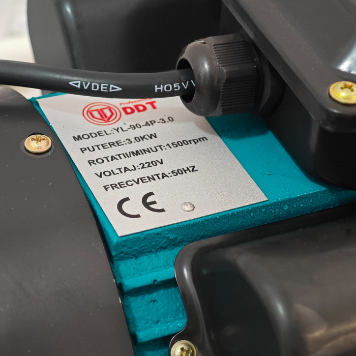 Motor electric monofazat DDT, 3 kW, 1500 Rpm, bobinaj cupru, cu protectie la suprasarcina [9]