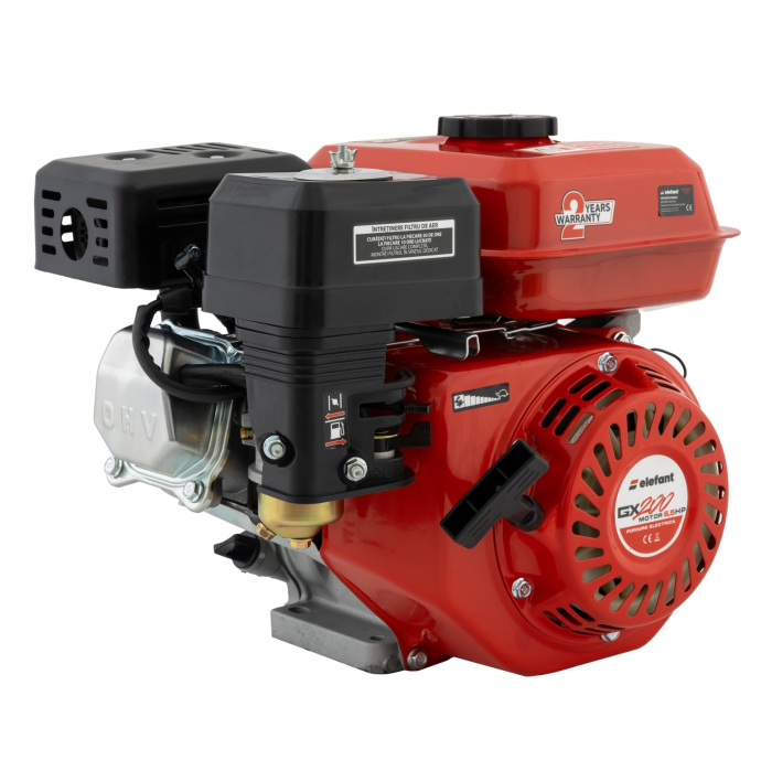 Motor pe benzina Elefant GX200, 6.5 CP, 196 cc, Profesional 4 timpi, Ax 20 mm [3]