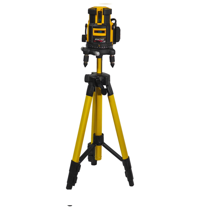 Nivelă laser profesională DDT-KRISTAL 12 linii, fascicul verde, cu trepied, acumulator Li-Ion, ochelari de protecție și valiză de transport [6]