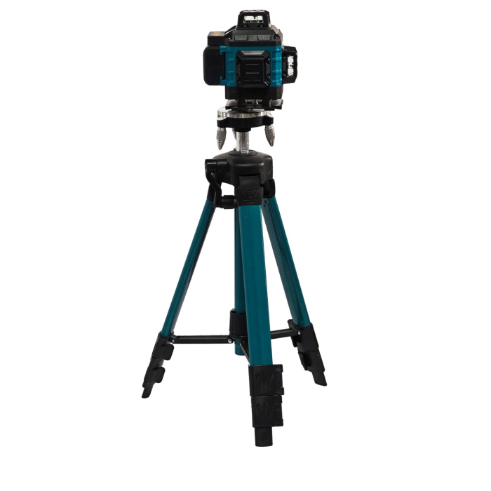 Nivelă laser profesională DDT-KRISTAL 16 linii 4D, verde, cu 2 acumulatori Li-Ion, telecomandă, trepied, suporturi și valiză de transport [9]