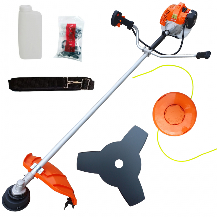 Pachet Complet: Motocoasa si Motofierastrau ZID Rusia Profesional, 5CP, 2 lanturi, taiere disc + fir, demaror de rezerva [2]