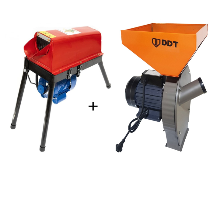 Pachet promo promo Moara cereale, uruiala si stiuleti, 3.5 Kw + Batoza porumb, 1.5 Kw