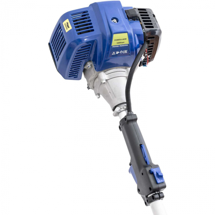 Motocoasa PANDORA Albastra, 6CP, 10.000RPM + 8 Accesorii, Motocositoare pliabila [4]