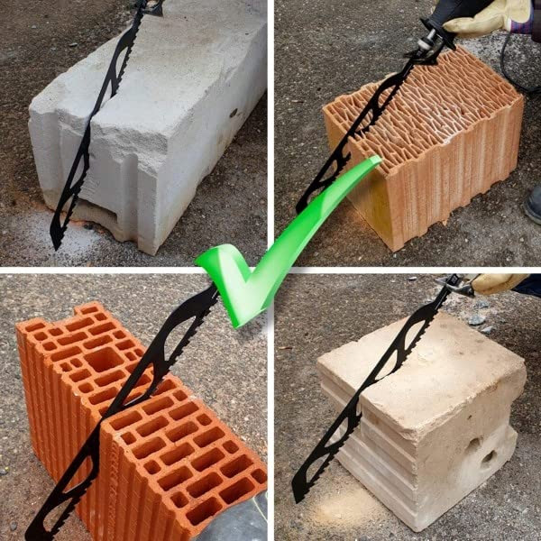 Panza fierastrau sabie pentru zidarie, caramida, lemn, bca,  Mencoza, 305mm, lama si dinti din carbura [11]