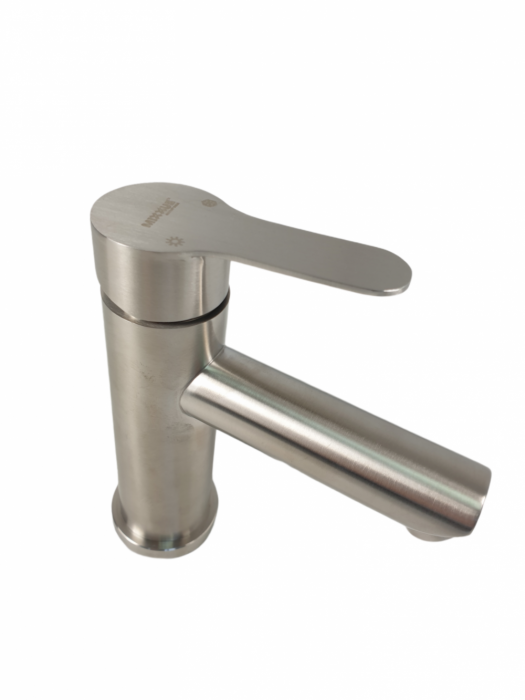 Baterie lavoar MIXXUS PAX-001 din otel inoxidabil, Monocomanda, Racorduri incluse [3]