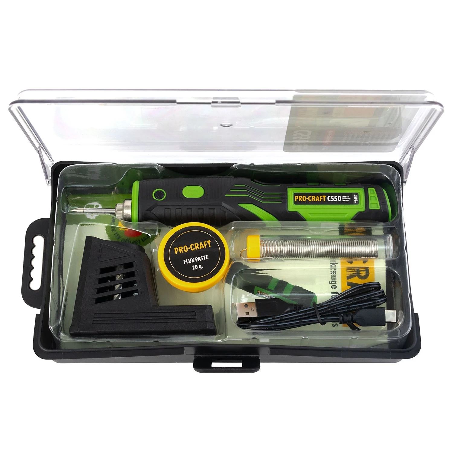 Pistol de lipit cu acumulator PROCRAFT, 3.7V, 11W, Incarcare USB Type-C, Indicator incalzire, Timp incalzire 45 sec. [11]