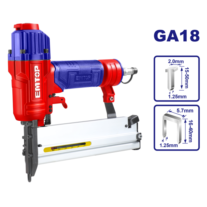 Pistol pneumatic capse cuie 2 in 1, GA18 - ECBN504001, EMTOP