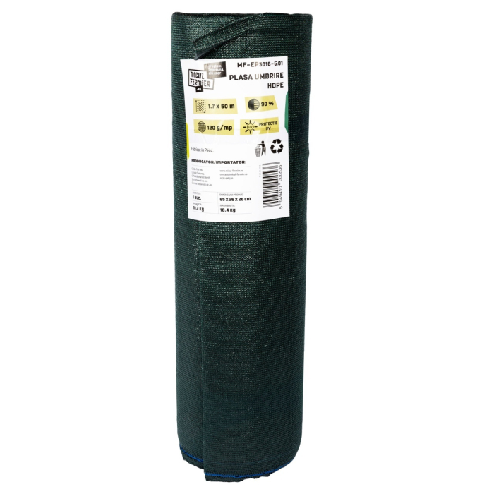 Plasa de umbrire Micul Fermier HDPE 1.7x50m 120g/mp 90% G01 [4]