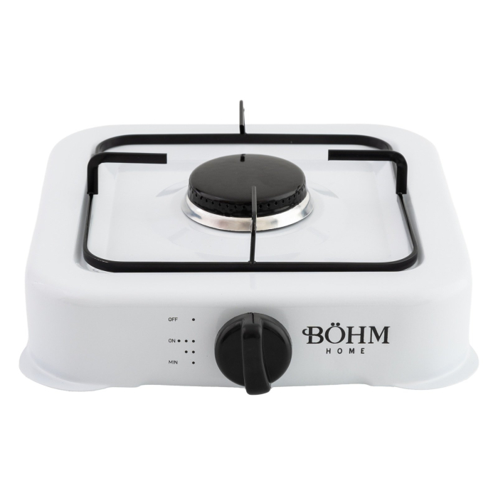 Plita cu 1 ochi BOHM, 2.2kW, GPL, Aprindere manuala, Alb [2]