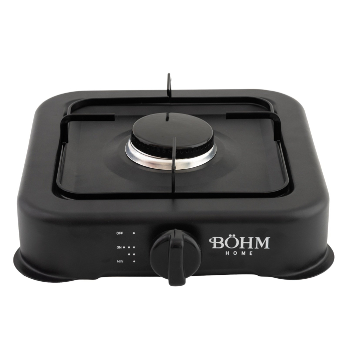 Plita cu 1 ochi BOHM, 2.2kW, GPL, Aprindere manuala, Negru [3]