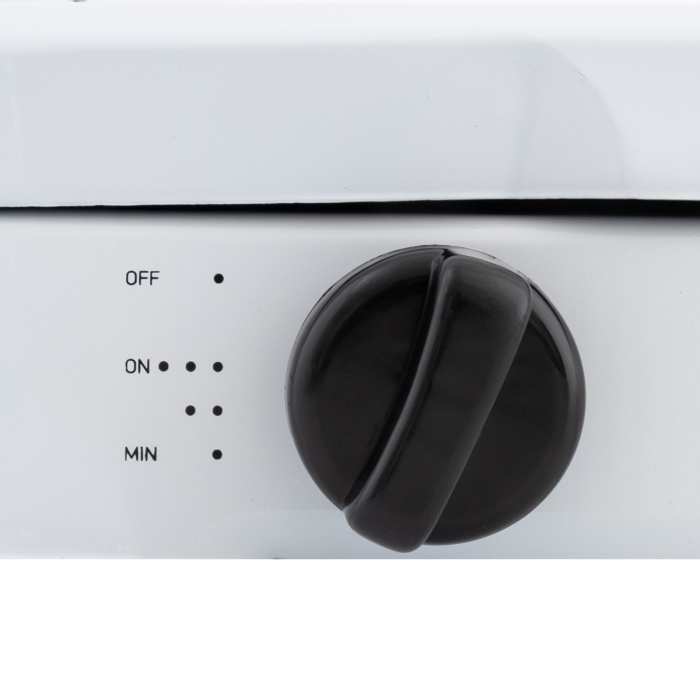 Plita cu doua arzatoare pe gaz si aprindere manuala BOHM BG-M-002-W, 4.4 kW [5]