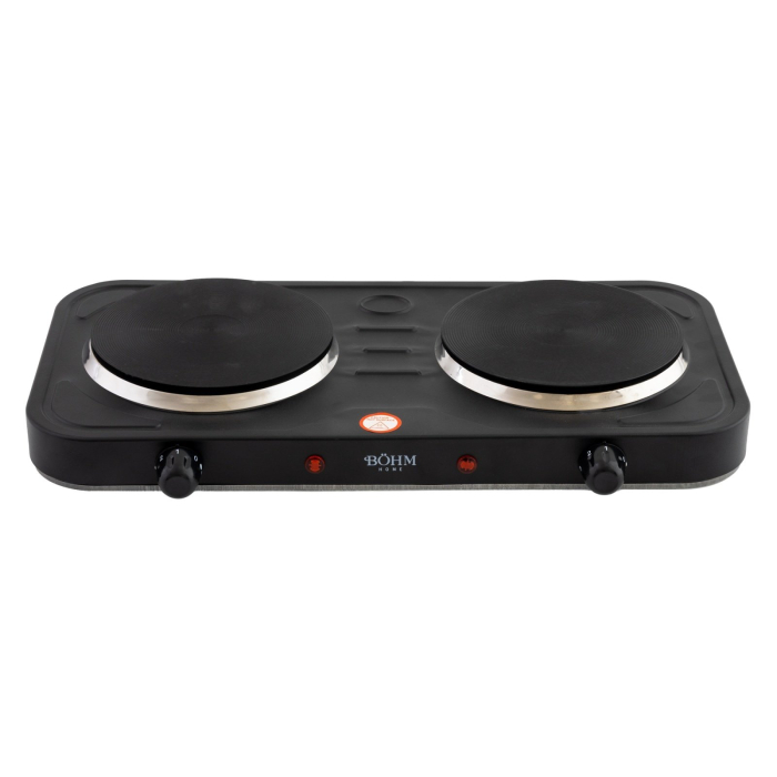 Plita electrica dubla BOHM, 2000W, 2 arzatoare, Dimensiune plita 155mm, Negru [2]