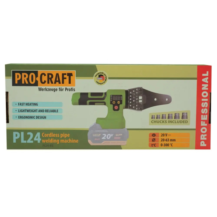 Plită PPR cu acumulator PROCRAFT PL24 20V / 4Ah, NU VINE INSOTIT DE ACUMULATOR, INCARCATOR [6]