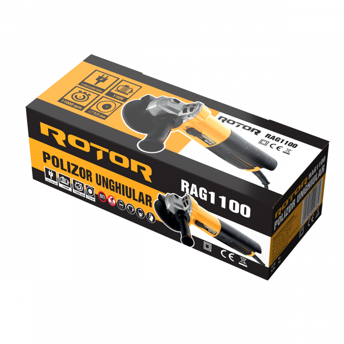Polizor unghiular (Flex) Rotor RAG1100, 1100W, Diametru disc 125mm, 11000RPM [6]