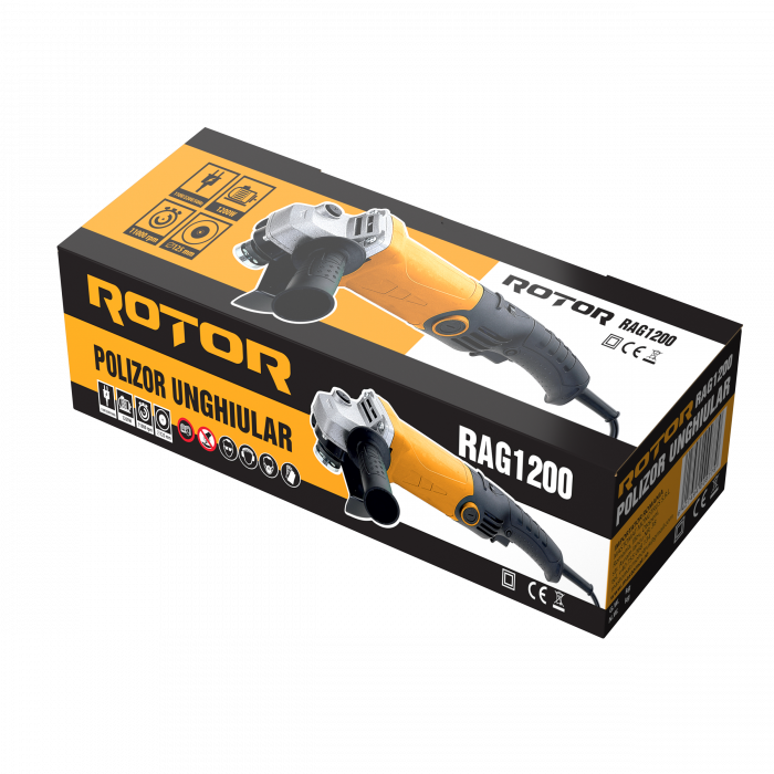 Polizor unghiular (Flex) Rotor RAG1200, 1200W, Diametru disc 125mm, 1100RPM [6]