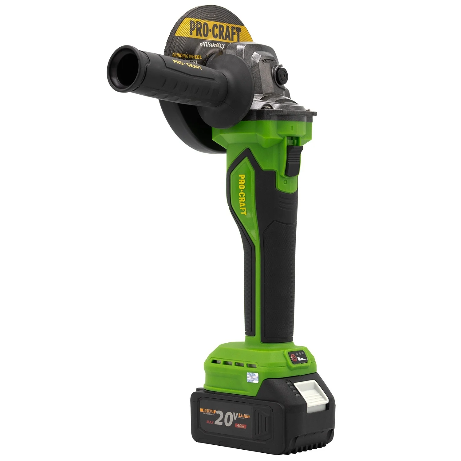 Polizor unghiular pe acumulator PROCRAFT, 20V/4Ah, Brushless, Diametru disc 125mm [5]