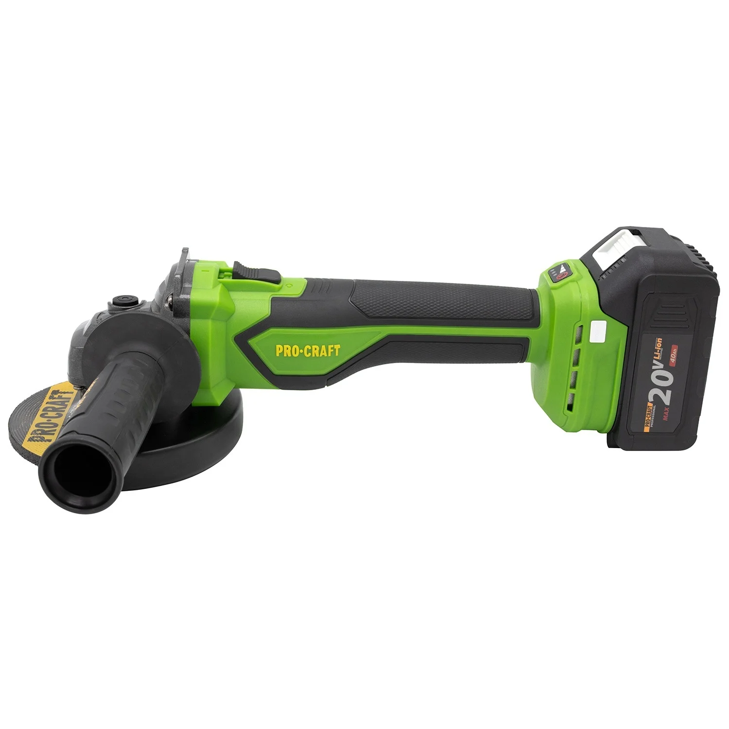 Polizor unghiular pe acumulator PROCRAFT, 20V/4Ah, Brushless, Diametru disc 125mm [10]