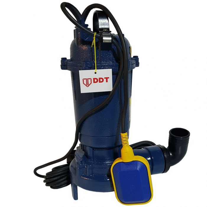 Pompa apa murdara submersibila cu tocator si plutitor, Euroaqua DDT, 2600W, 180L min., adancime 8m