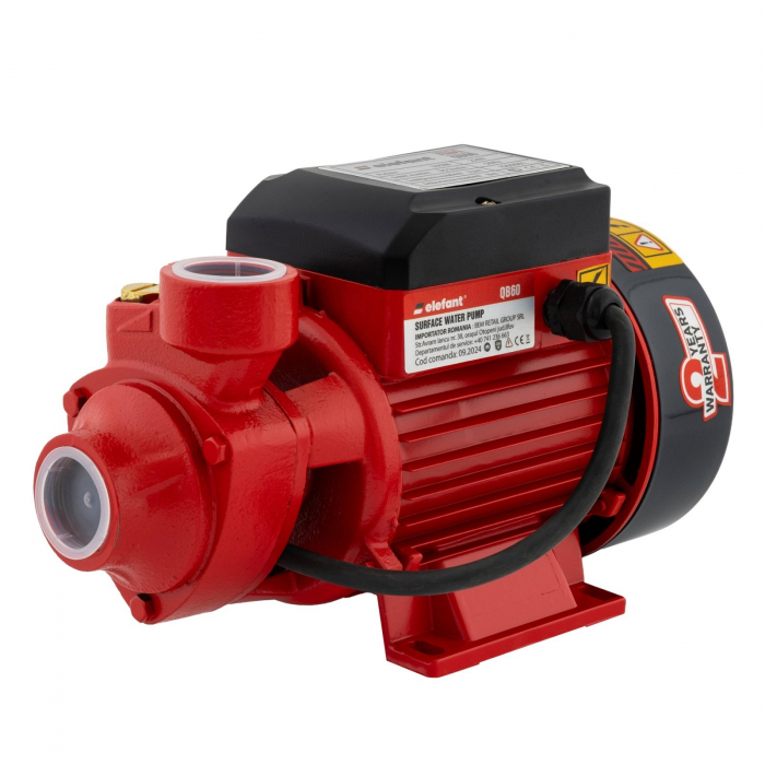 Pompa de apa, ELEFANT QB60, Periferica, 370W, 35L/min., Inaltime 32m, Adancime 8m [2]