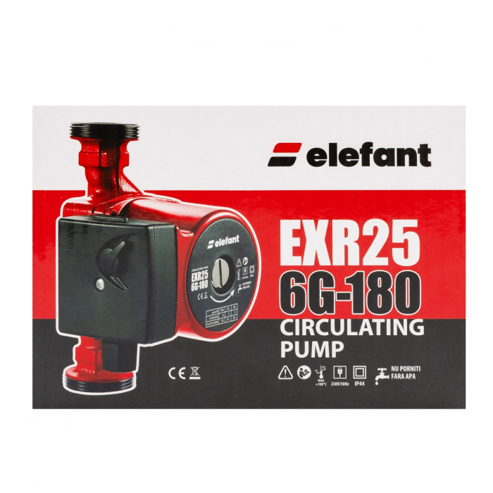 Pompa de recirculare Elefant, 100W, Racordare 1″, Debit  55L/min., Inaltime maxima 6m [9]