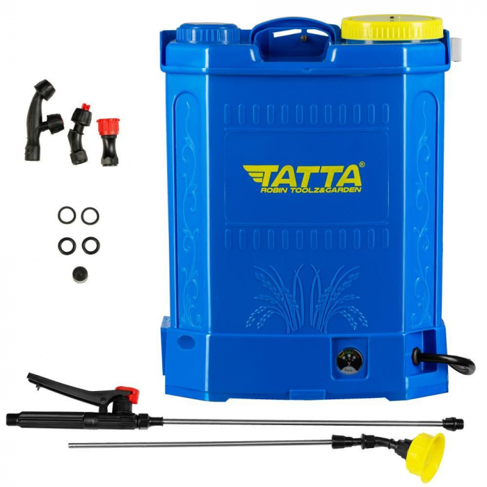Pompa de stropit cu acumulator Tatta TP-2022A,  Capacitate 20L, Albastra [8]