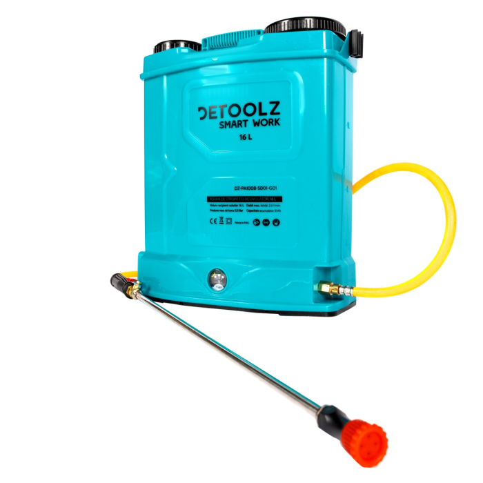 Pompa de stropit Detoolz cu acumulator, capacitate 16L, cu paleta de amestecare [8]