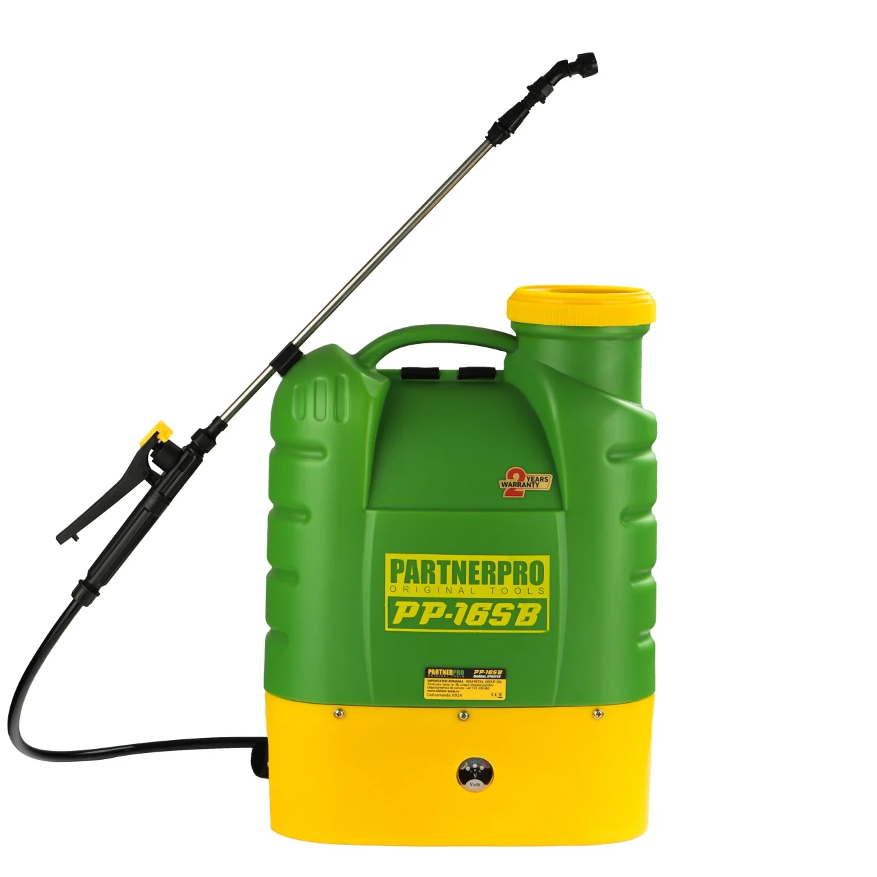 Pompa de stropit PartnerPRO, 12V 8Ah, Capacitate 16L, Debit 2.6L min.