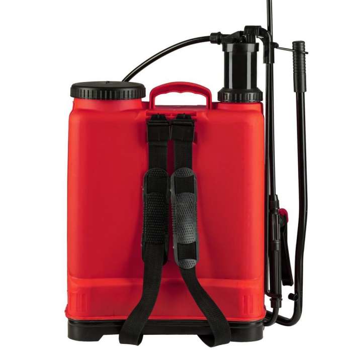 Pompa pentru stropit 16L Tatta TP-181M, Actionare manuala, Rezervor tip rucsac, Rosie [2]