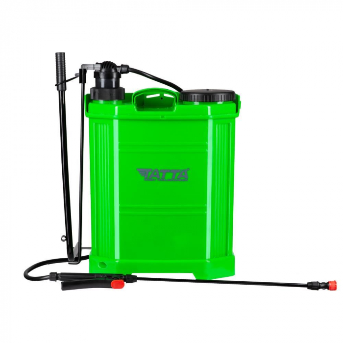 Pompa pentru stropit 20L Tatta TP-20NM, Actionare manuala, Rezervor tip rucsac, Verde [3]