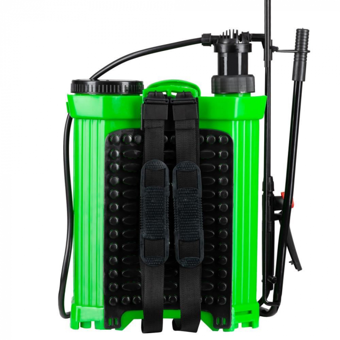 Pompa pentru stropit 20L Tatta TP-20NM, Actionare manuala, Rezervor tip rucsac, Verde [4]