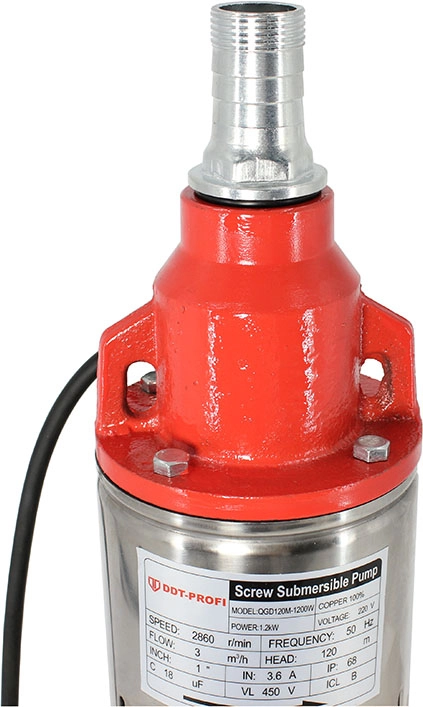 Pompa submersibila DDT QGD120-1.2, Inox, 1200W, 3 m³/h, 120m, 10m cablu [3]