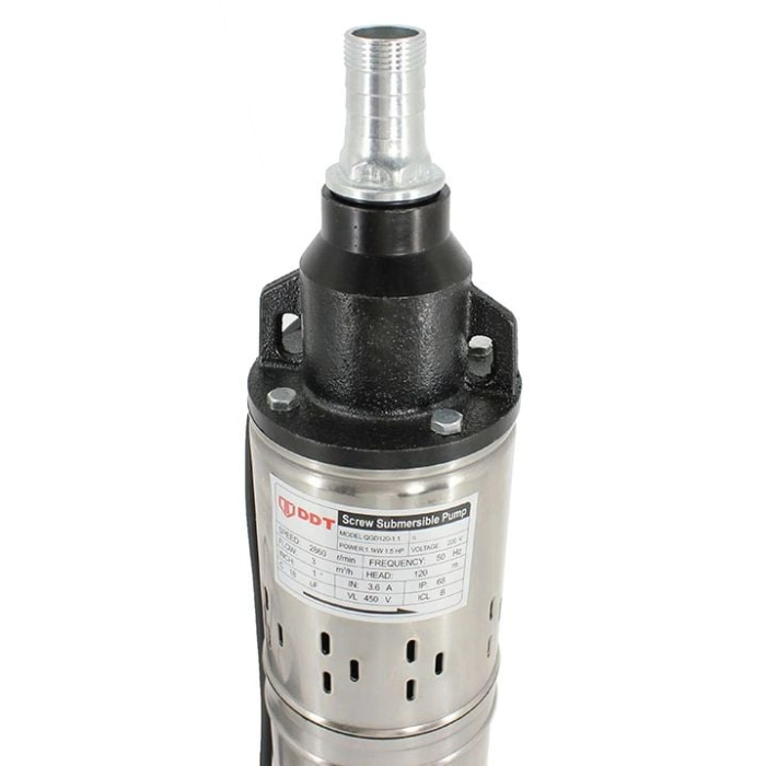 Pompa submersibila, DDT, QGD120 Inox-Fonta, 1.1 kW, 50 l/min, 10 m cablu de alimentare [2]