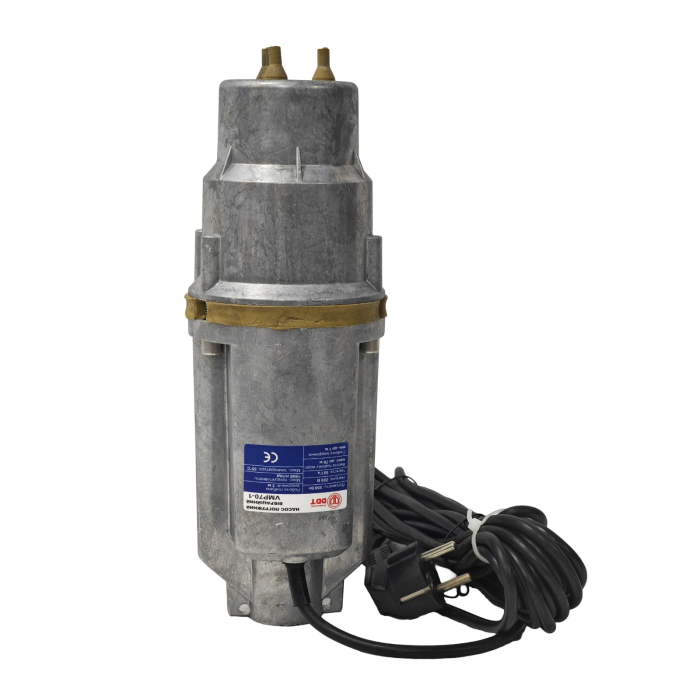 Pompă submersibilă pe vibrații cu 3 iesiri VMP70-1 DDT – 350W, pentru puțuri și alimentare cu apă curată [6]