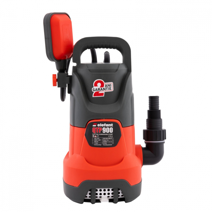 Pompa submersibila pentru apa murdara/curata Elefant QTP900, 900W, Debit 15000L/h, Inaltime max.11m, Adancime 7m [2]