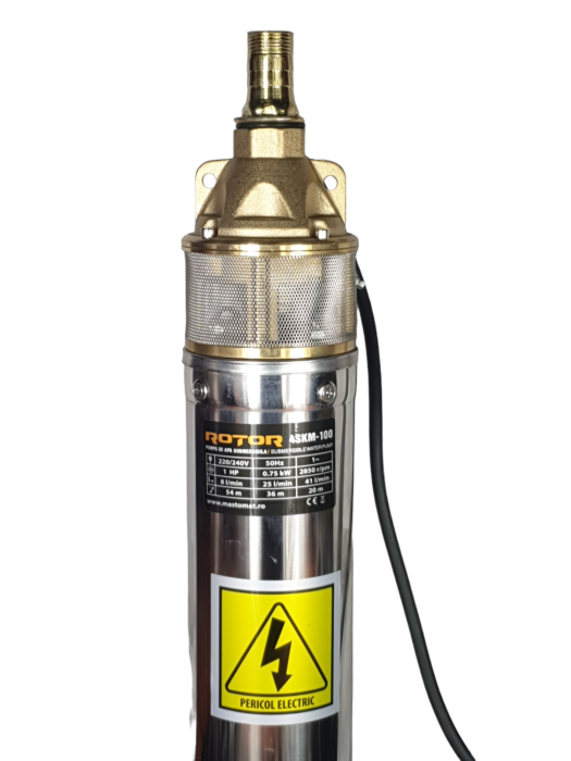 Pompa submersibila Rotor 4SKM-100, 750W, Debit 41L/min., Adancime 40m [2]