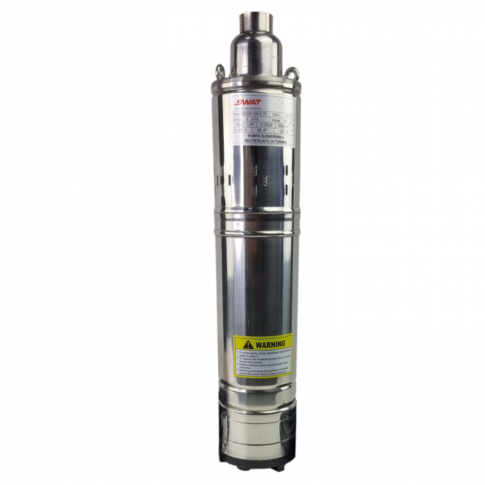 Pompa tun submersibila inox YPAN (SWAT), 5m3/ora, 1500w, 100 metri refulare, consum redus, racord inclus [2]